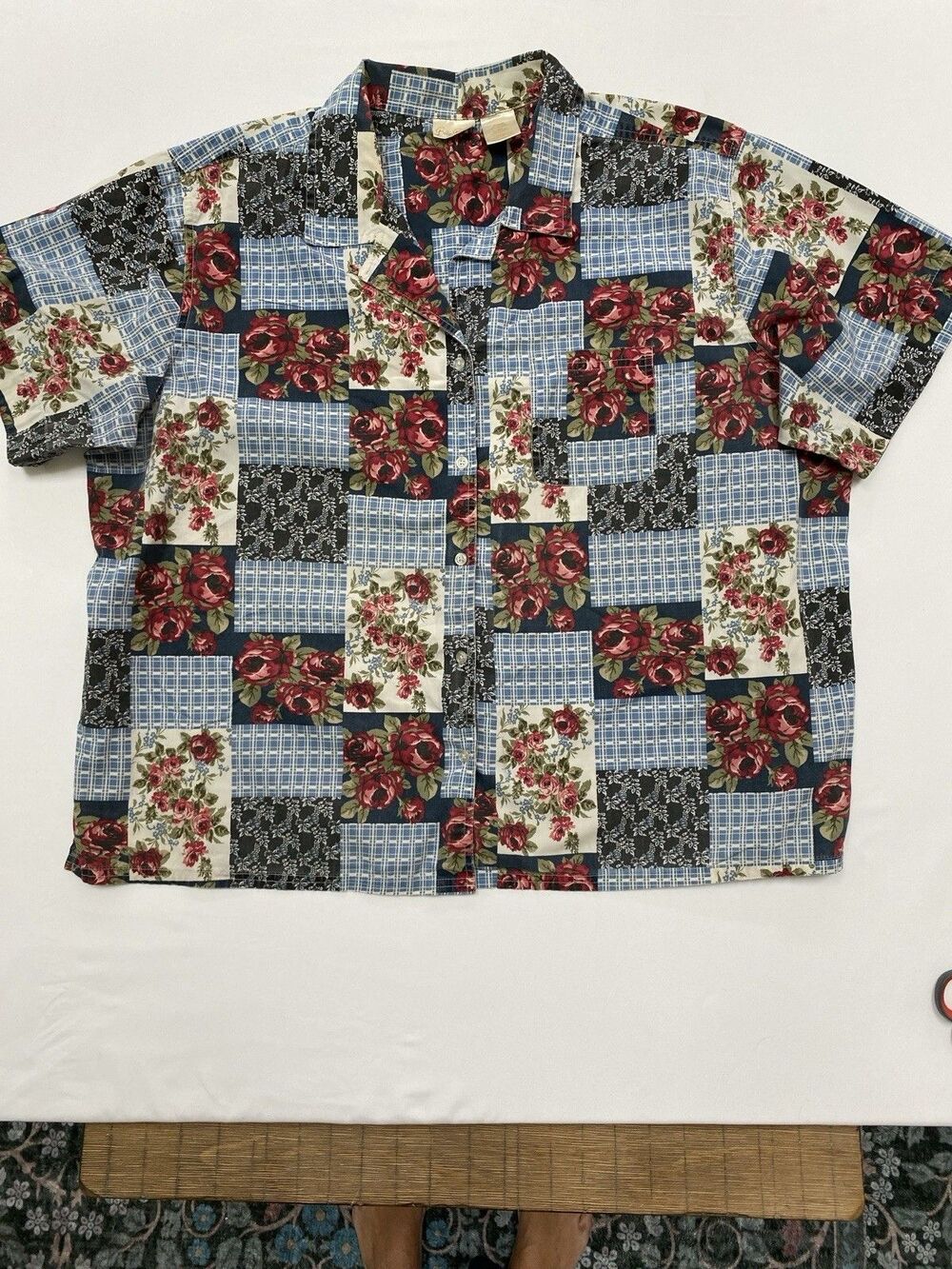 Bobbie Brooks Woman Plus Size 26W 28W Patchwork Floral Cottagecore Grandmacore
